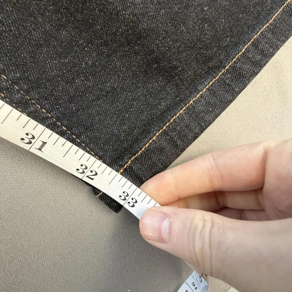 Banana Republic Jeans Mens 46x33 Blue Dark Wash Slim Straight Stretch Denim